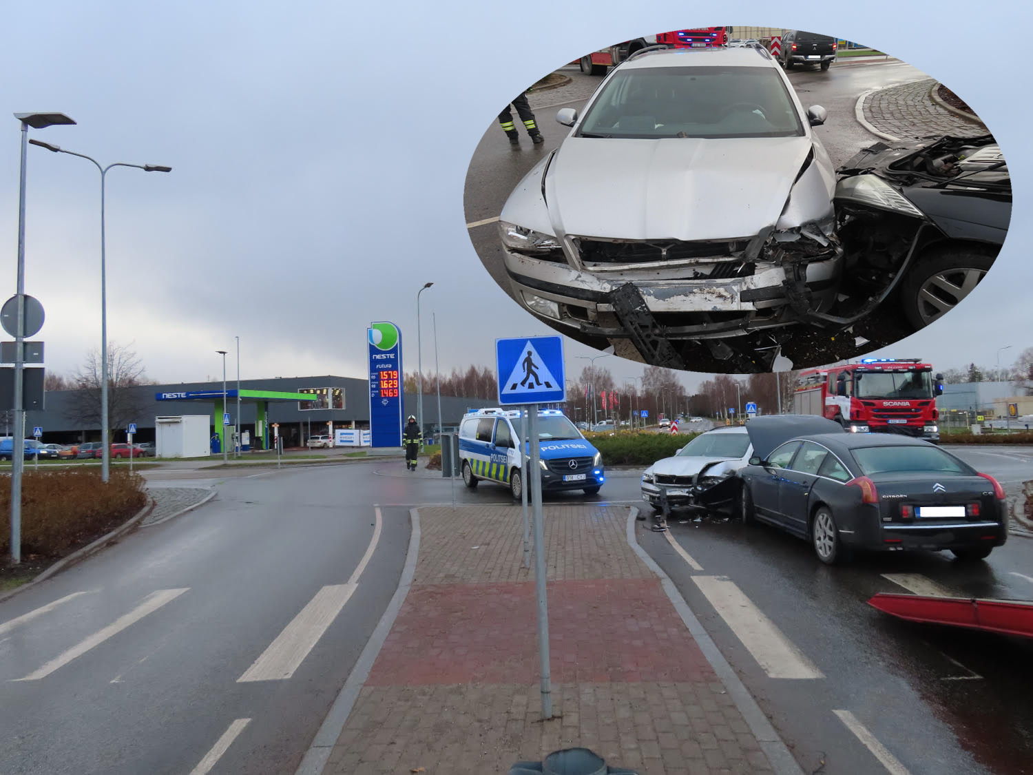 Joobes juht ajas gaasi- ning piduripedaali segamini